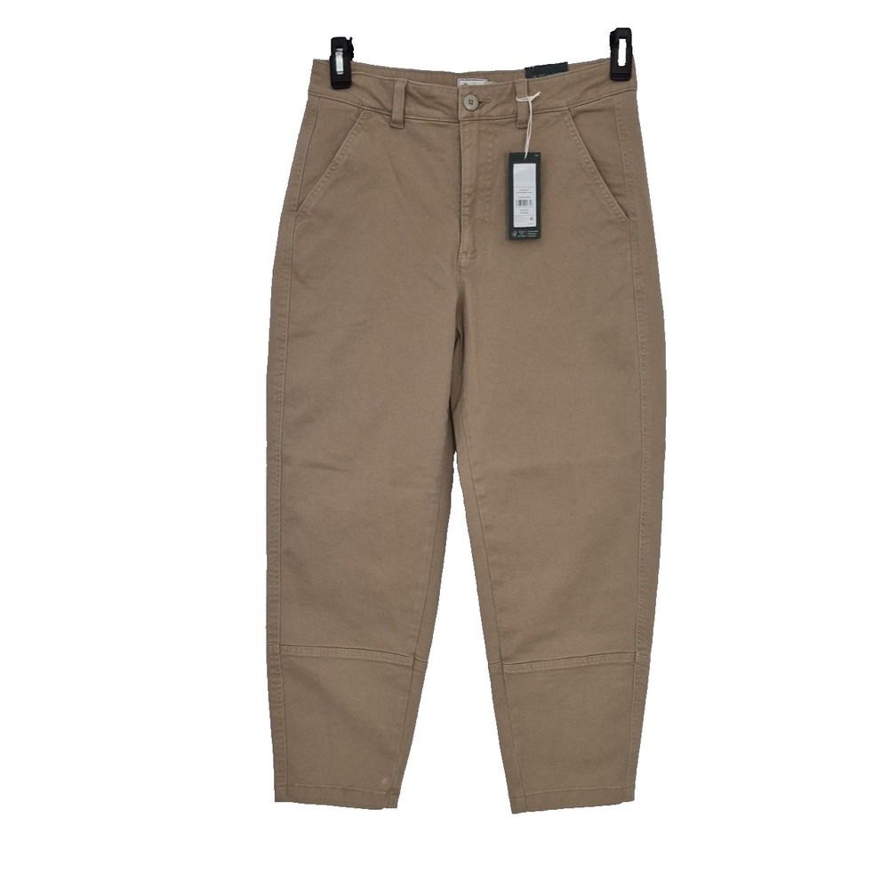 Alpine Design Pants Womens‎ 6 Sahara Sand Pre-Washed Barrel High Relaxed Leg NEW